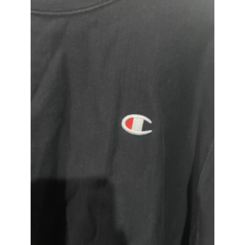 Vintage Champion Reverse Weave Sweatshirt Black Medium Heavyweight - Picture 3 of 6